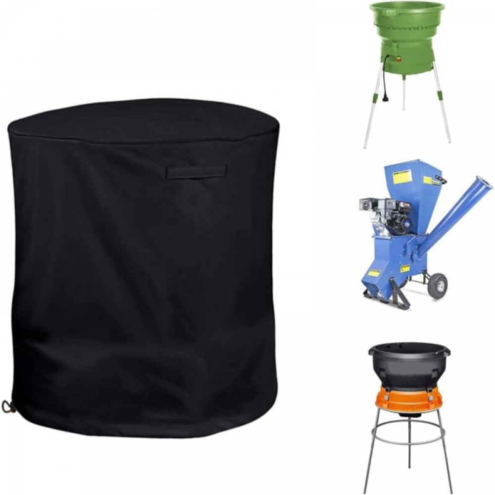 Pokrowiec ochronny na rębak do drewna – czarny – wodoodporny i pyłoszczelny – 85 x 110 cm