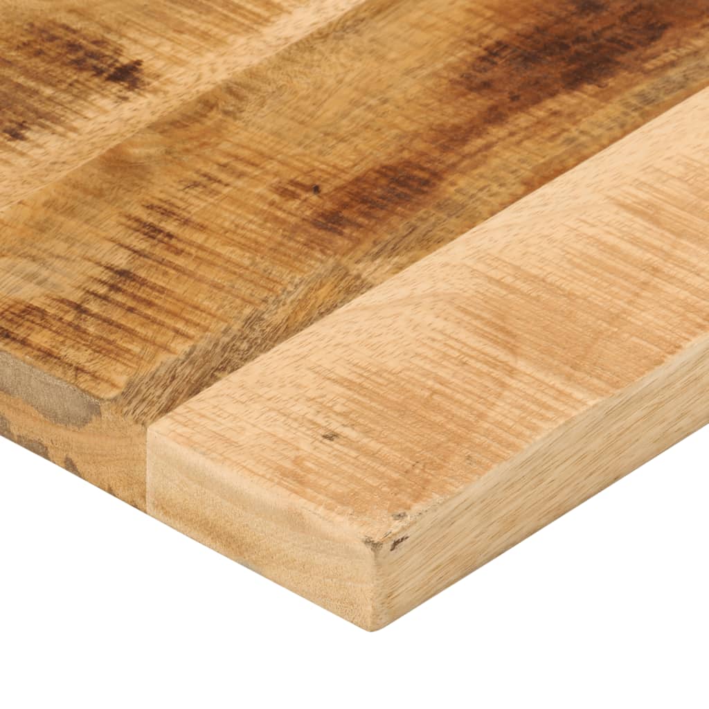 Dessus de table rectangulaire en bois massif de manguier brut - 3