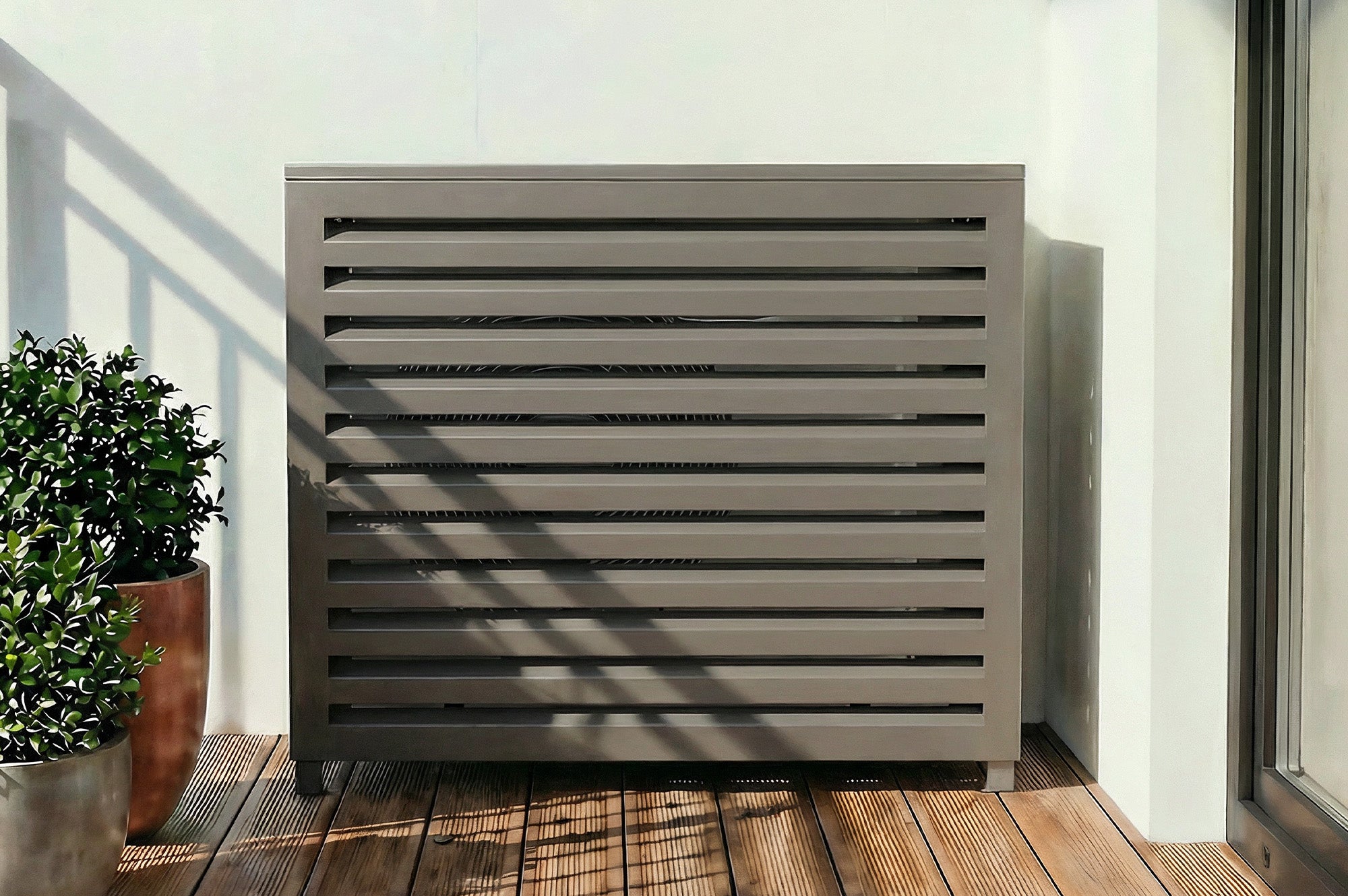 Obudowa Klimatyzatora I Pompy Ciepła ANETO Aluminium Taupe - Rozmiar M