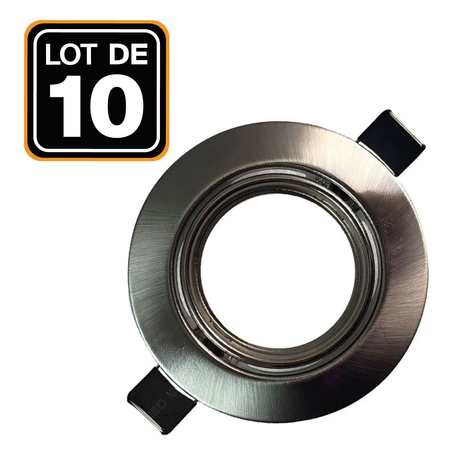 Lot De 2 Supports Encastrables Pour Spot MR11 - 68mm, Halogène Ou LED