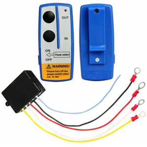 Kit Télécommande Sans Fil Universel Pour Treuil Voiture/remorque - Couleur Noire ABS - 10,5x4,5 Cm