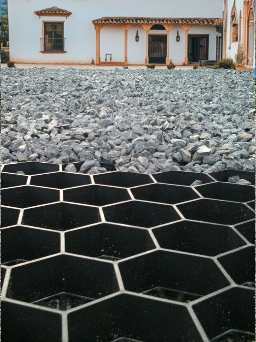 Stabilisateurs de gravier EasyGravel 3XL noir par m2 - 4