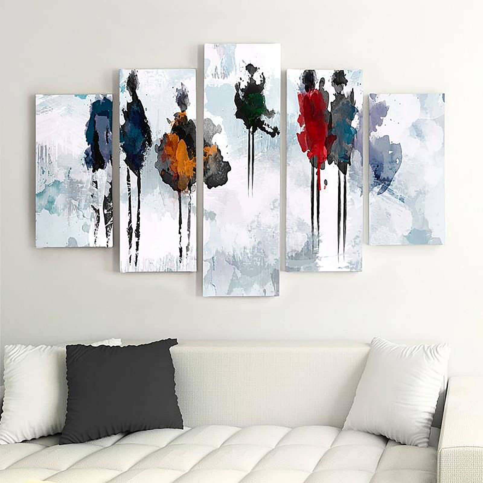 Tableau arbre de peinture - 300 x 140 cm - 5