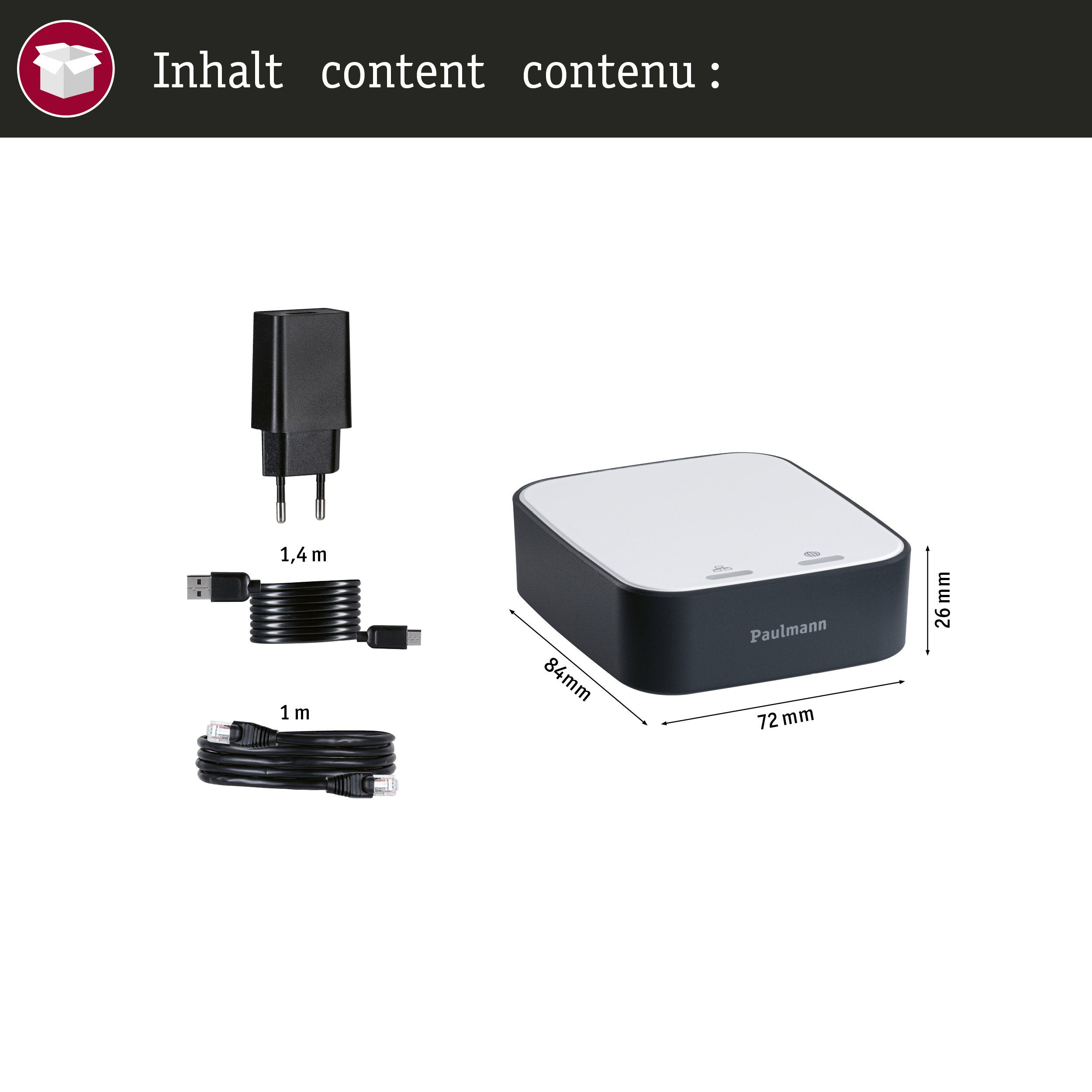 Smart Home Zigbee 3.0 Gateway Smik Blanc, Anthracite - 4