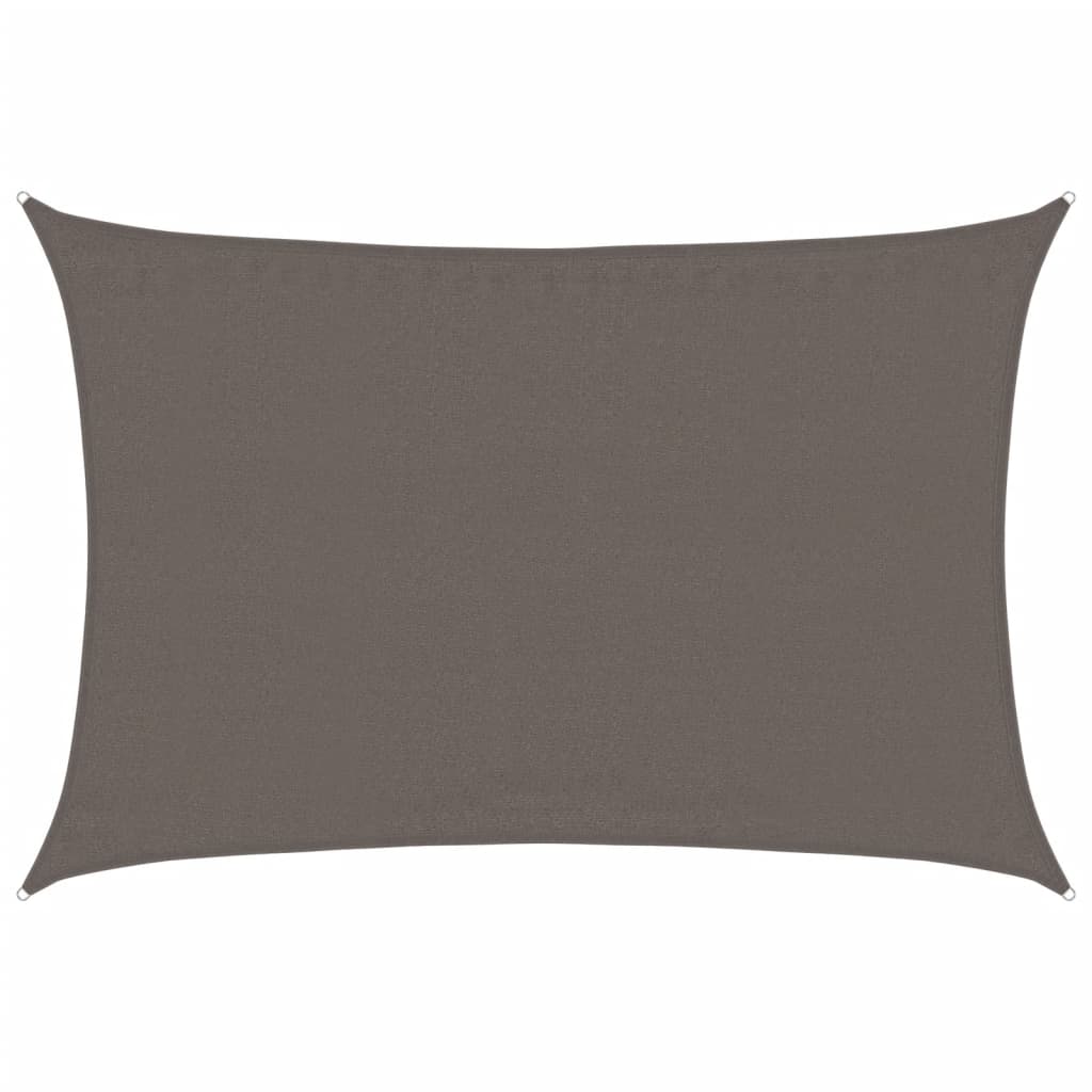 Żagiel przeciwsłoneczny antracytowy 160 g/m² 3,5 x 5 m HDPE