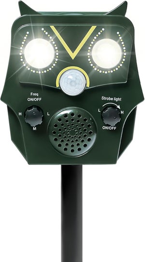 Répulsif Chat Ultrason 2 Pièces - Étanche IP65, Solaire Et USB, Repousse Chats, Pigeons, Cerfs