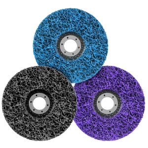 Lot De 5 Disques Abrasifs Nylon 125 Mm Pour Meuleuse – Nettoyage Grossier Anti-Rouille & Peinture – Powerking CSD – Efficace Et Durable