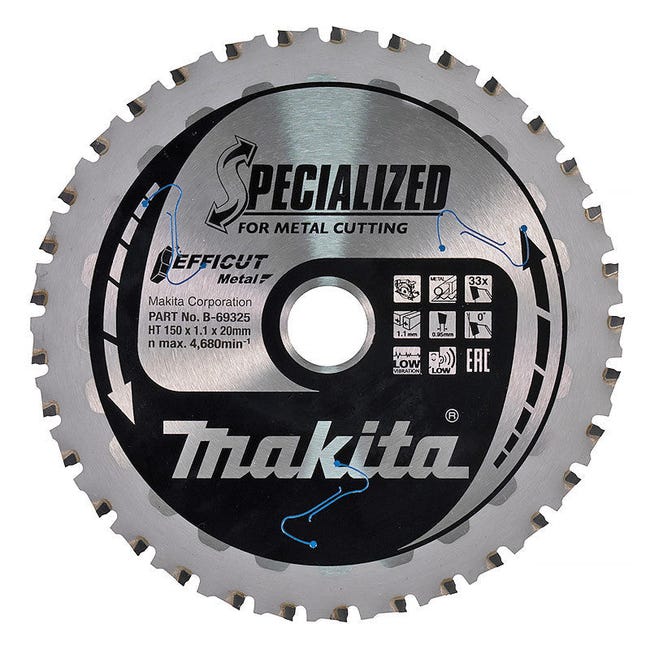 Makita E-12114 TCT Efficiënt zaagblad 136 x 20 x 45 tanden Makita E-12114 TCT Efficiënt zaagblad 136 x 20 x 45 tanden