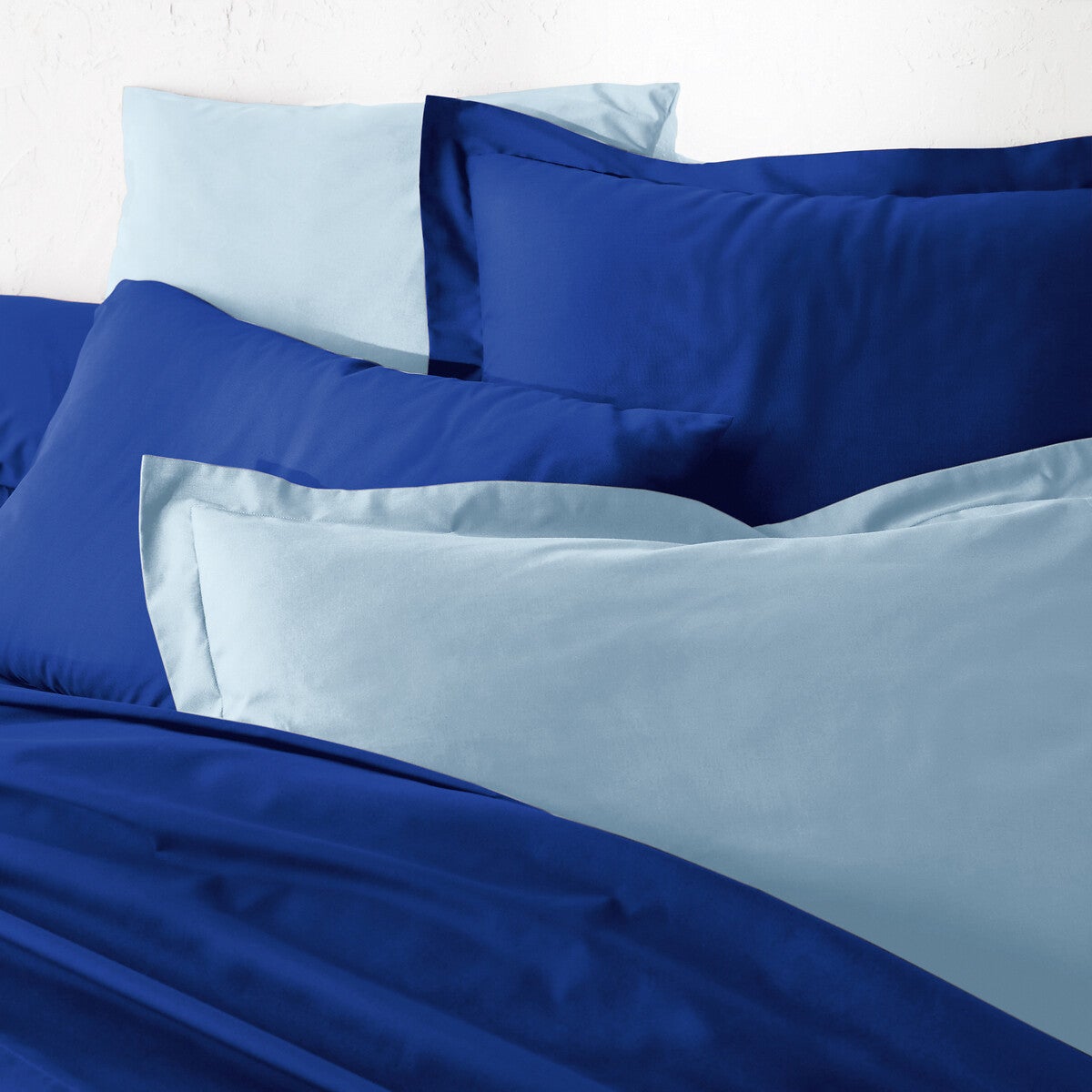 Housse de couette en coton, Scenario - Bleu royal - 240 x 220 cm - 2