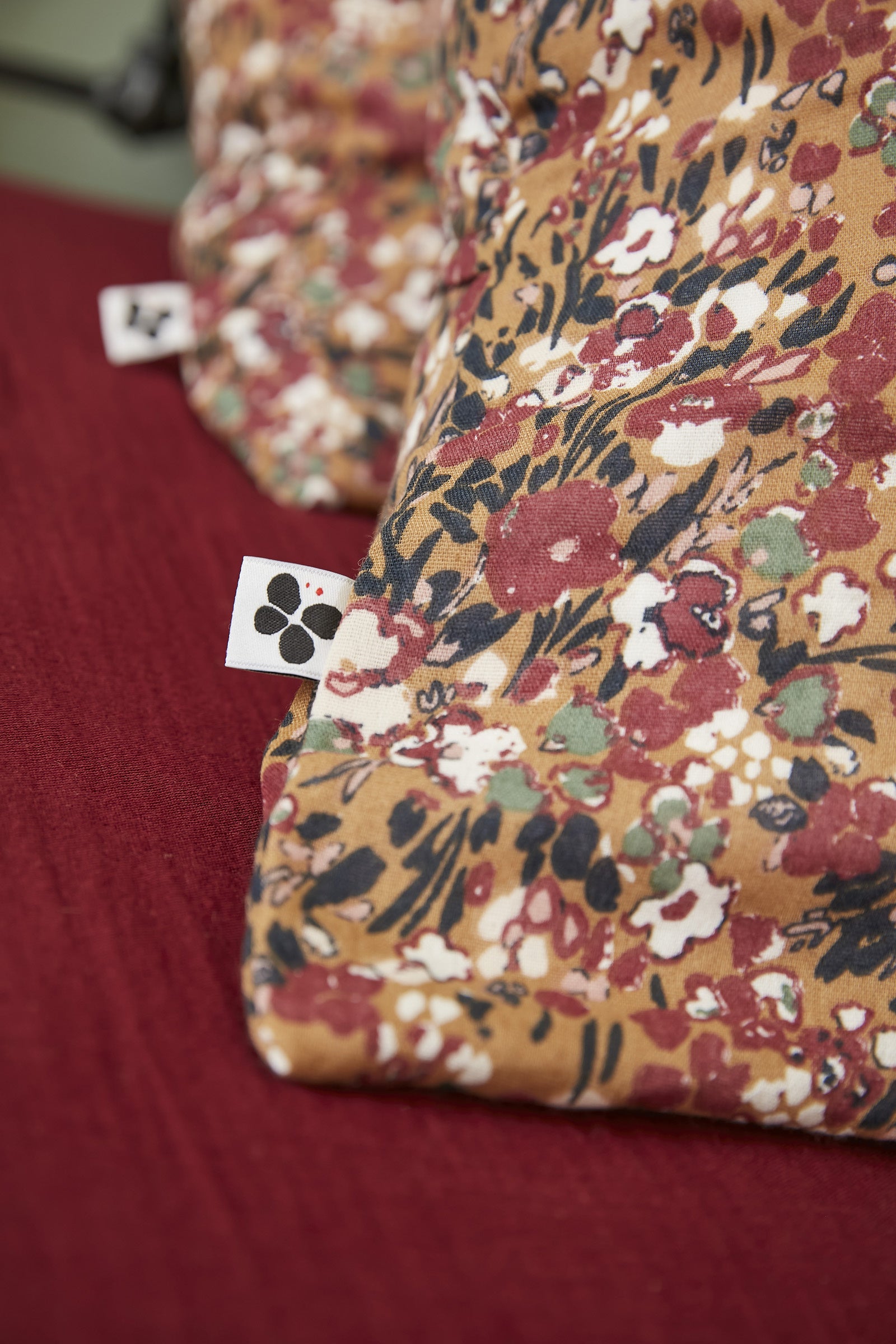 Taie d’oreiller 50 x 70 cm – Double Gaze de Coton Imprimée CAPUCINE Camel - 4