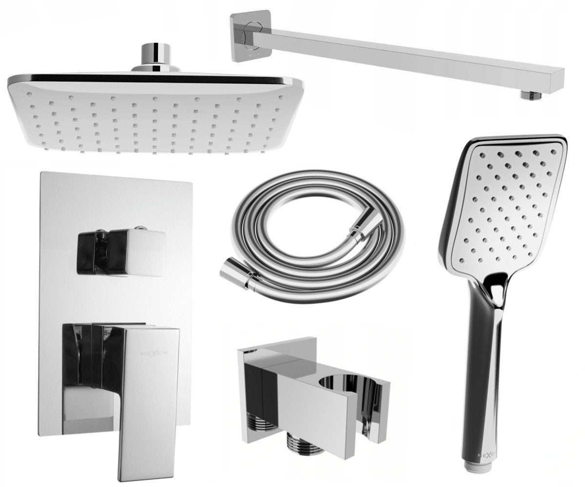 Mexen Uno DR62 zestaw prysznicowy podtynkowy, chrom - 71435DR62-00