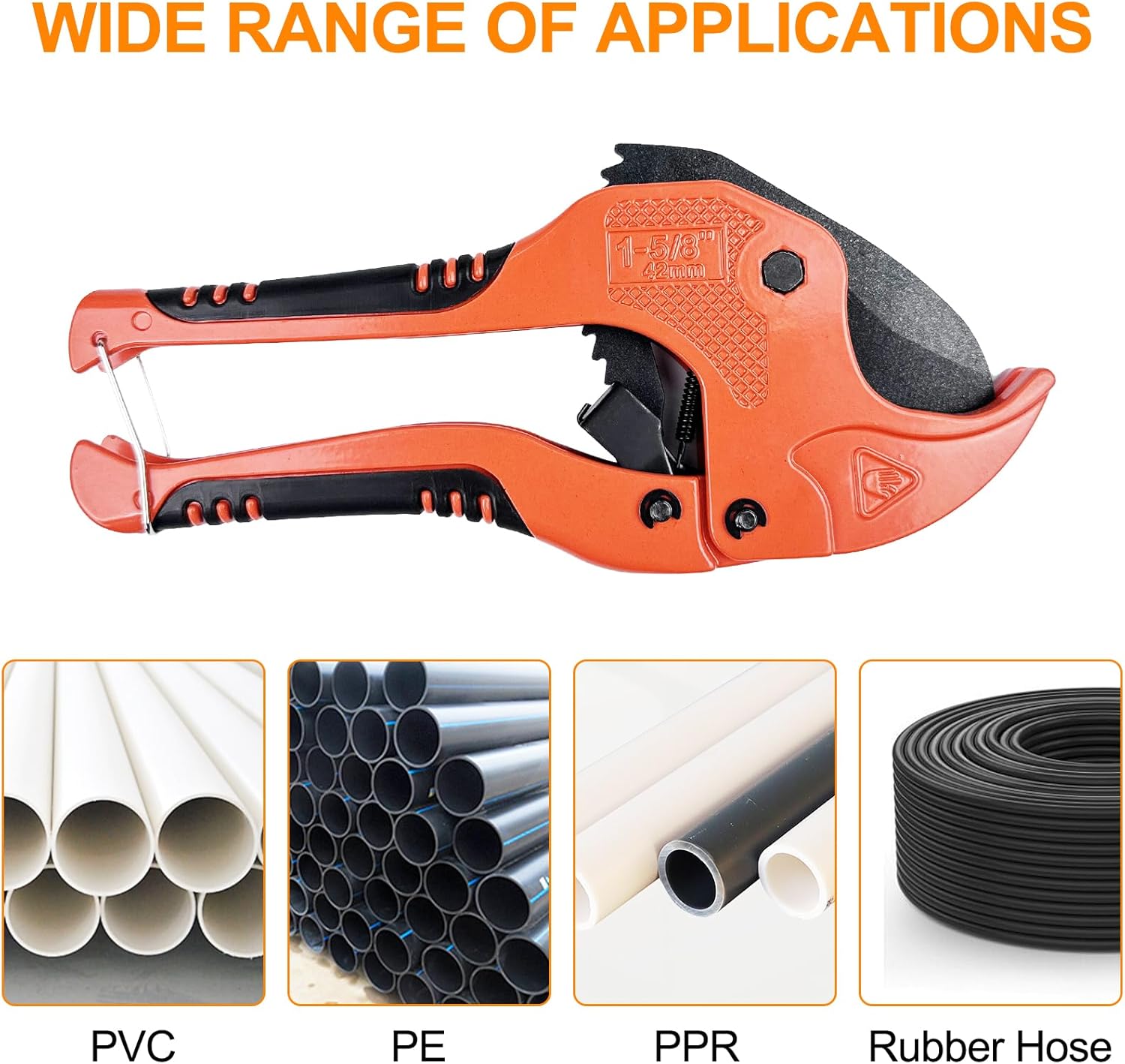 Coupe Tube PVC, Coupe Tube Multicouche, Pince Coupe Tube, Coupe Tuyau en Plastique, pour Couper les Tuyaux en Diamètre Extérieur Jusqu'à 42 MM - 4