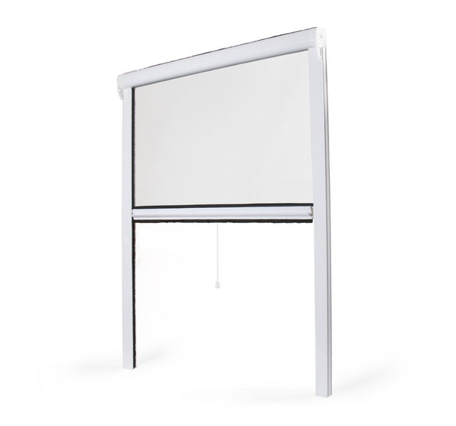 Mosquitera de PVC para ventana con enrollado vertical recortable H.160 x L.130 cm – blanco – Eco – AVOSDIM