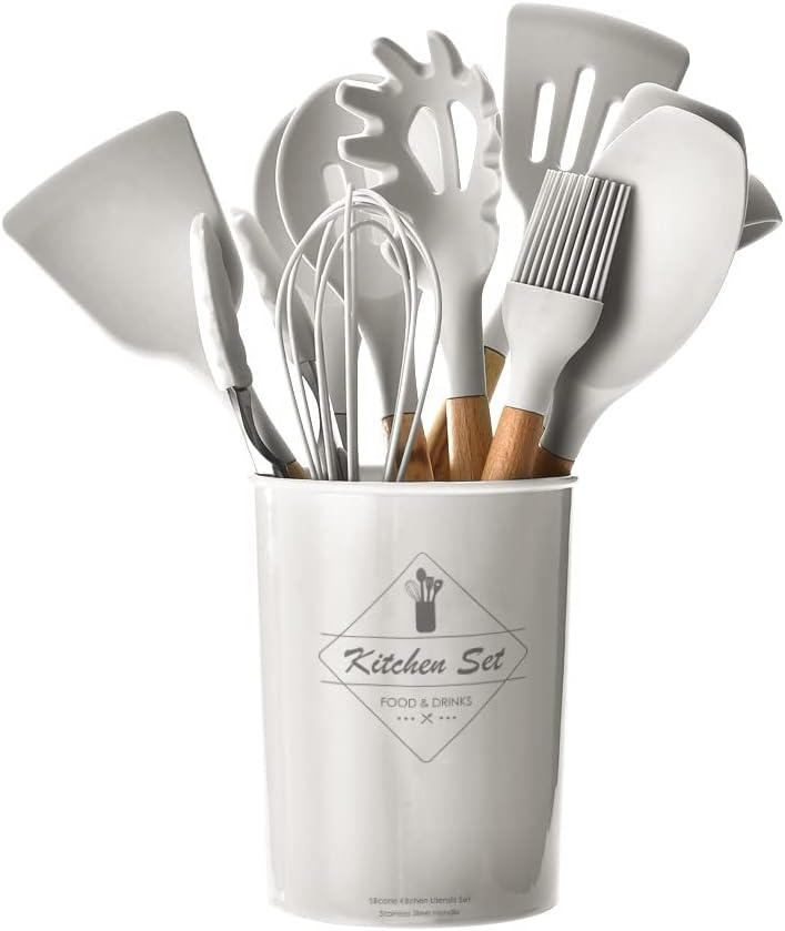 Utensili Cucina Silicone, Set di Utensili da Cucina, Set di Utensili da Cucina , Set di Utensili da Cucina Antiaderenti Silicone | Leroy Merlin