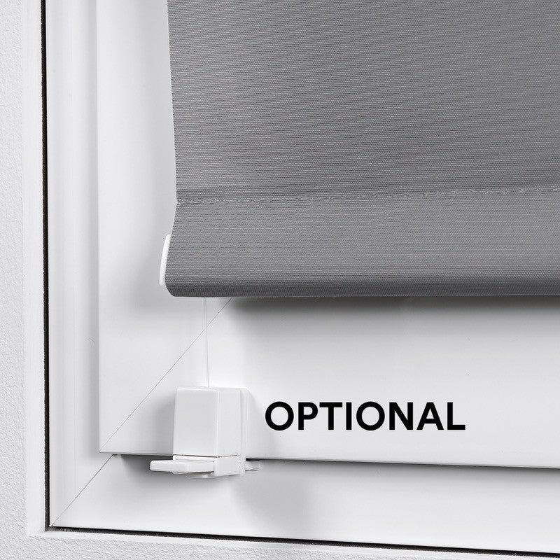 Estore de Rolo Opaco sem furos para teto, parede ou janela Sem necessidade de perfuraçao Todos os acessórios incluídos Cinzento 60x180cm - 5