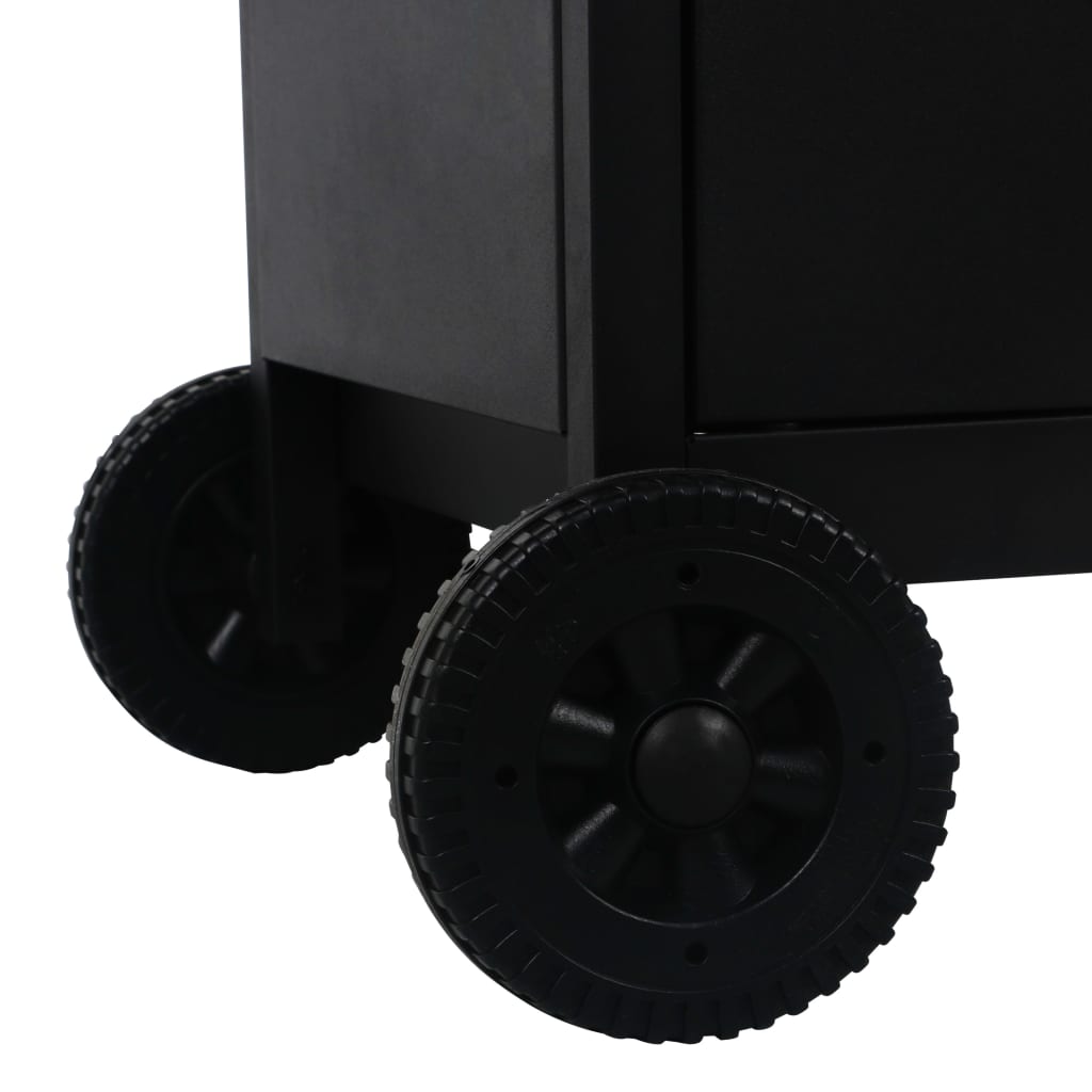 Barbecue Combinato Carbone e Gas 3 Fuochi vidaXL - 9