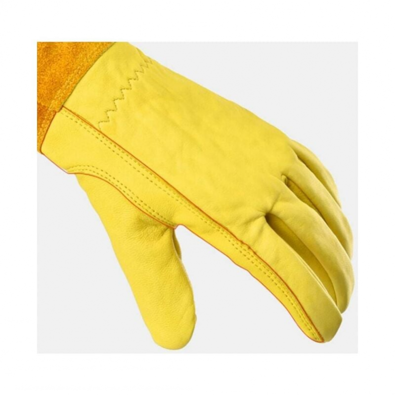 Paire de Gants de Jardinage Protection Cuir Gants de Jardinage pour les Épines et Ronces et Gants de Travail，L - 3