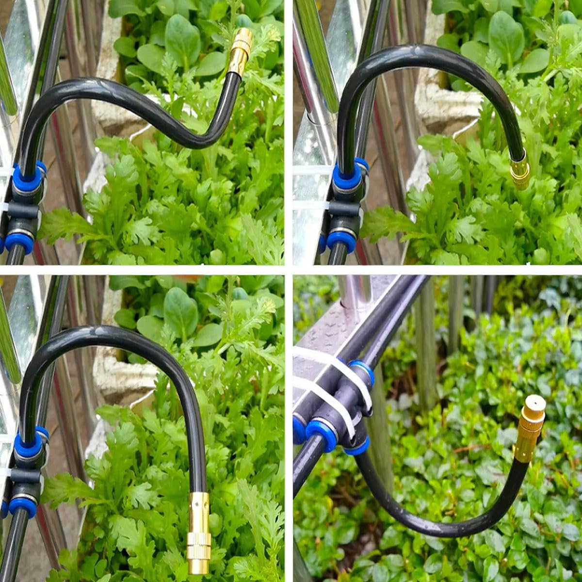 Système d'irrigation automatique par pulvérisation avec buses réglables, adapté à l'irrigation, au refroidissement et à l'humidification (15M). - 7