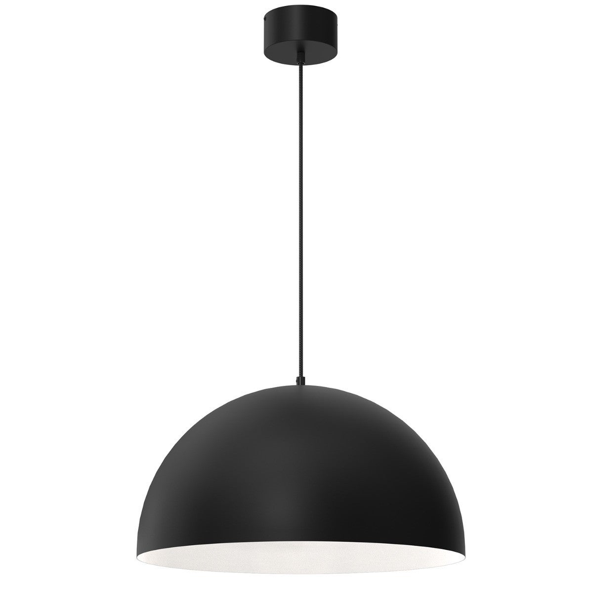 Lampa wisząca Single czarny matowa-biała 1xE27x15W wym: 145 x 50 x 50 cm metal Luminex