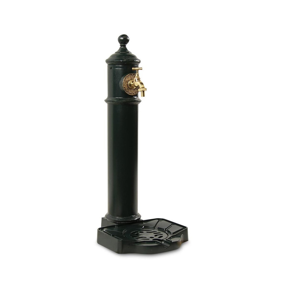 Vasque Fontaine Jardin Fontaine Murale Jardin Style Ancien - Aluminium Vert Avec Vasque - 72cm Hauteur Fontaine Style Ancien