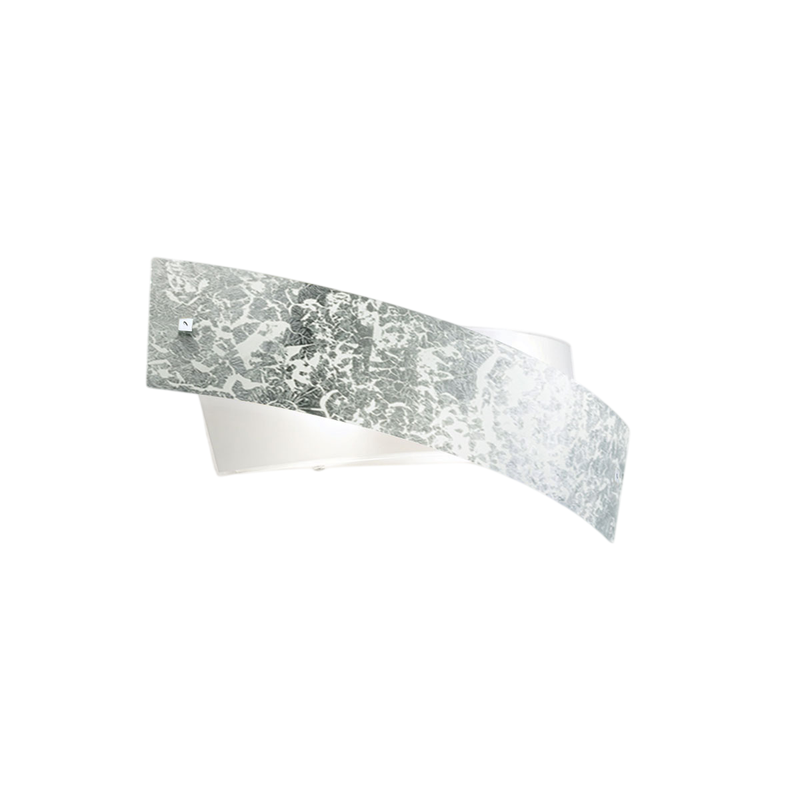 Gea Luce  Camilla, Aplique Plata 2Xe14 Max 2X28w Ip20, Aplique Led De Diseño Moderno 54X20cm Blanco , Leroy Merlin