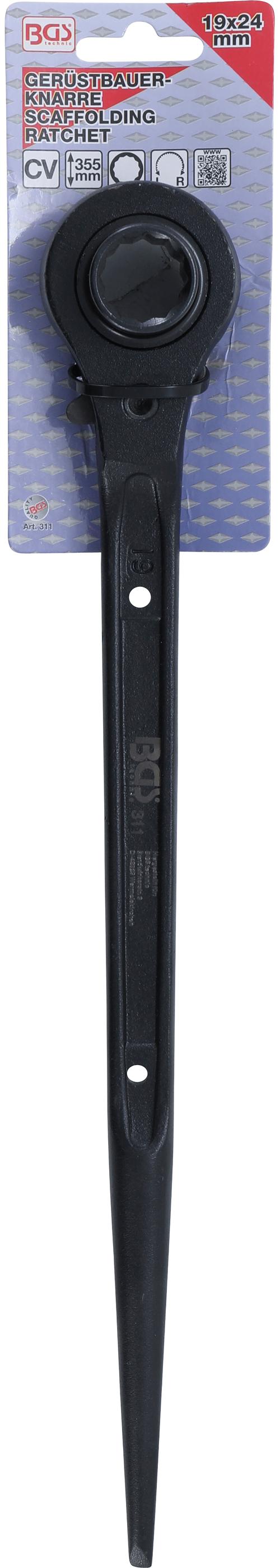 Cliquet de monteur | 19 x 24 mm - 3