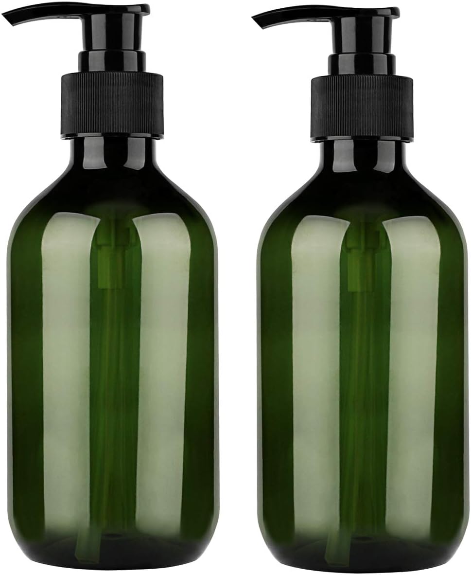 Wielofunkcyjny dozownik mydła do kosmetyków, kuchni i łazienki (2 sztuki, 300 ml, zielony)