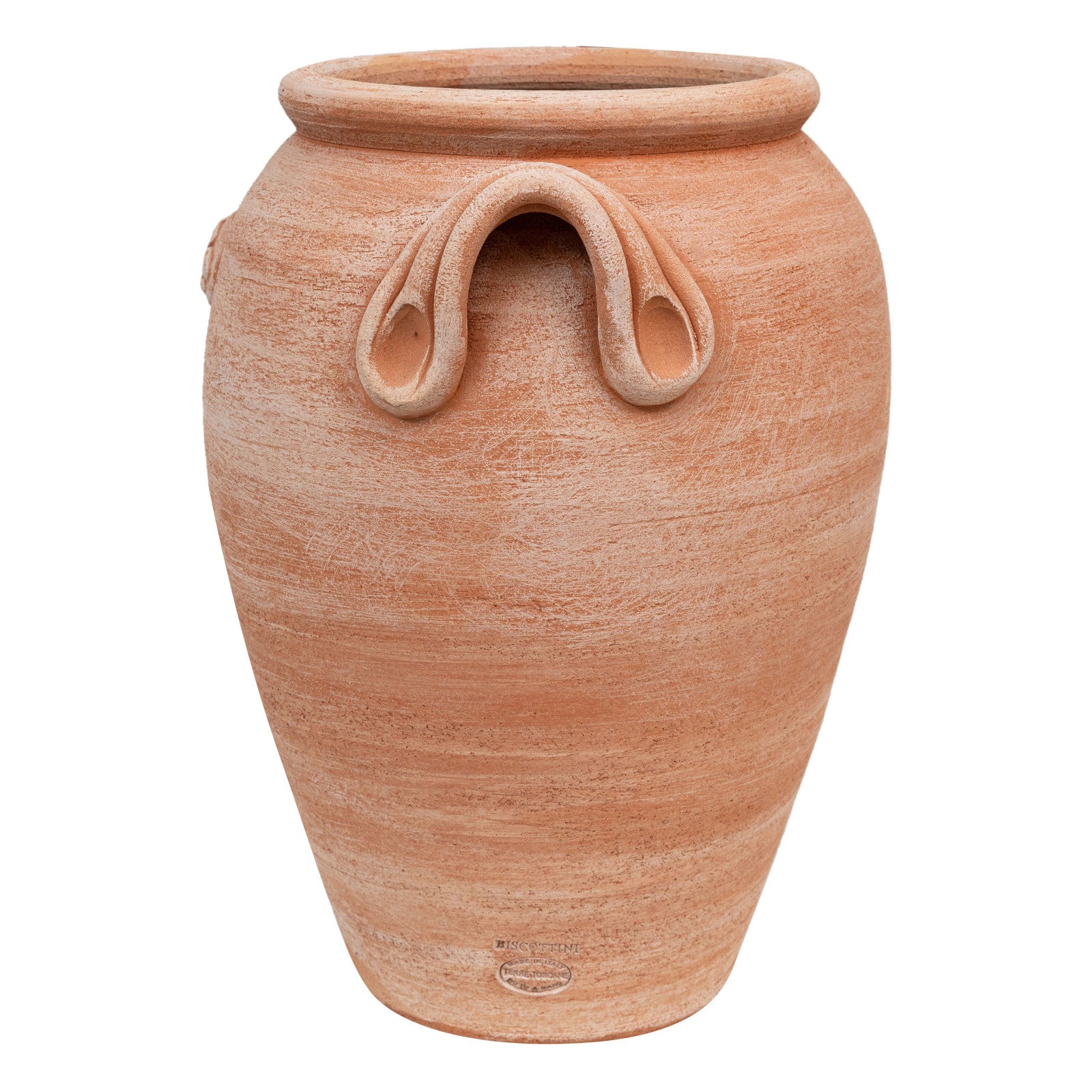 BISCOTTINI Porte-parapluie Amphore Terre Cuite Fait Main - Vase Extérieur Intérieur - Porte-parapluie de Jardin 36x34x46cm - 8