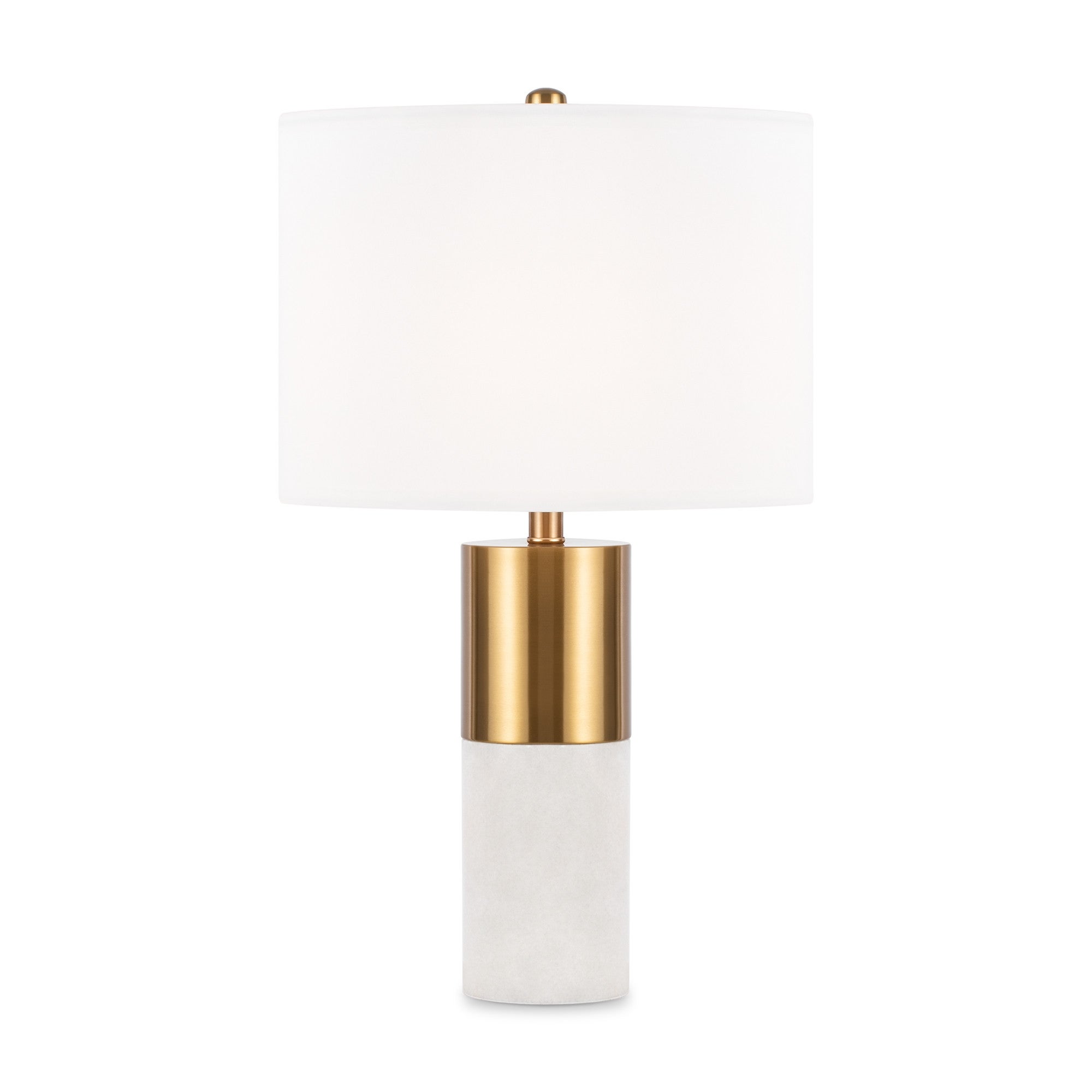 Lampa stołowa z białym abażurem Bianco Maytoni Z030TL-01BS