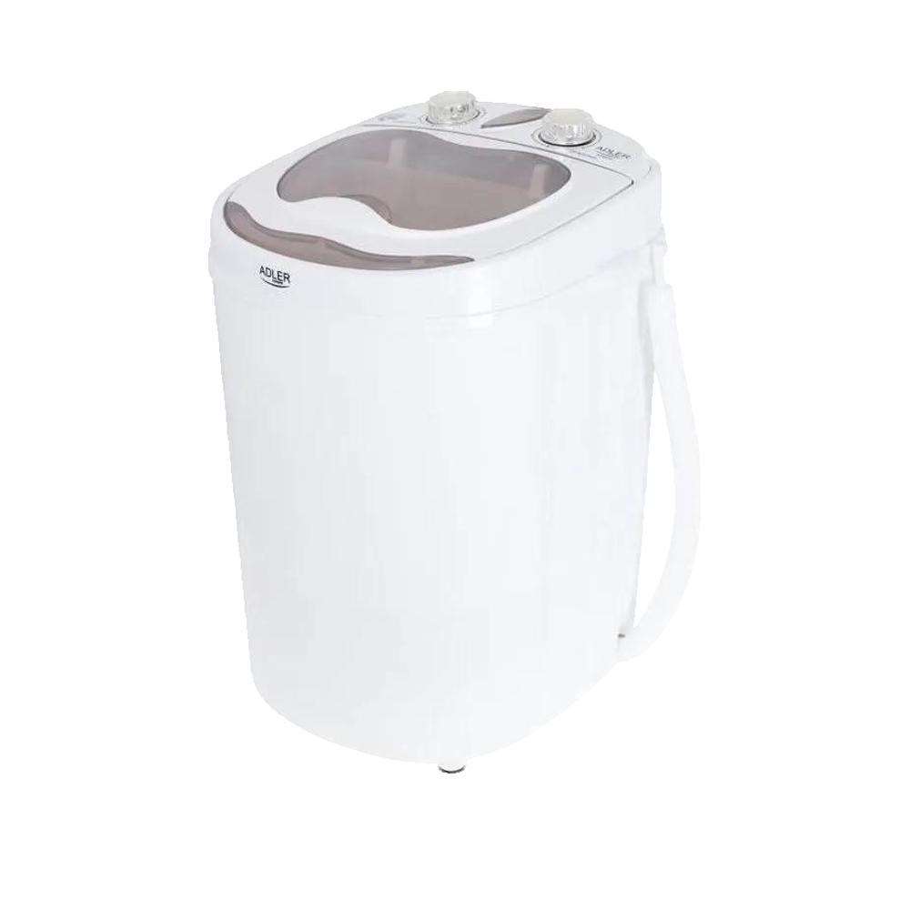 Lavadora carga superior Adler AD 8055 3 kg 580 rpm clase A portátil crema y blanca - Imagen 2