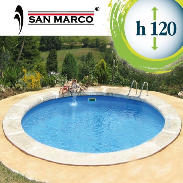 Piscina San Marco interrata circolare 600x120 cm
