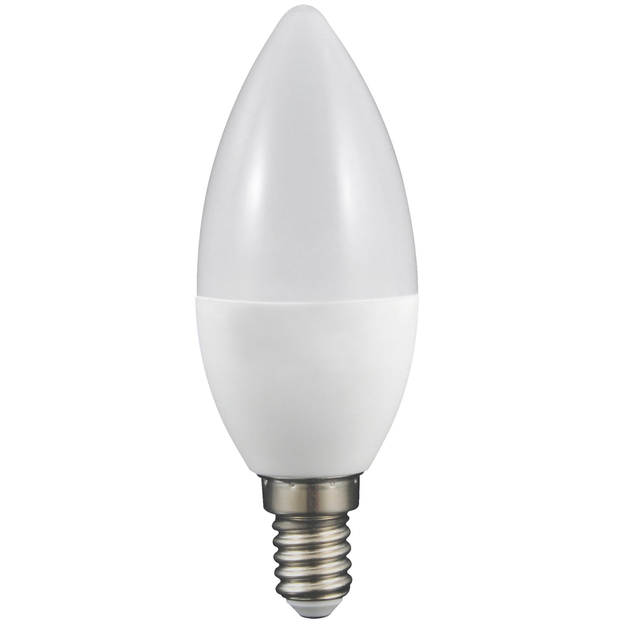 Żarówka LED SMD E14 6.3W świeczka mleczna Neutralna biel 4000K 560lm Polux