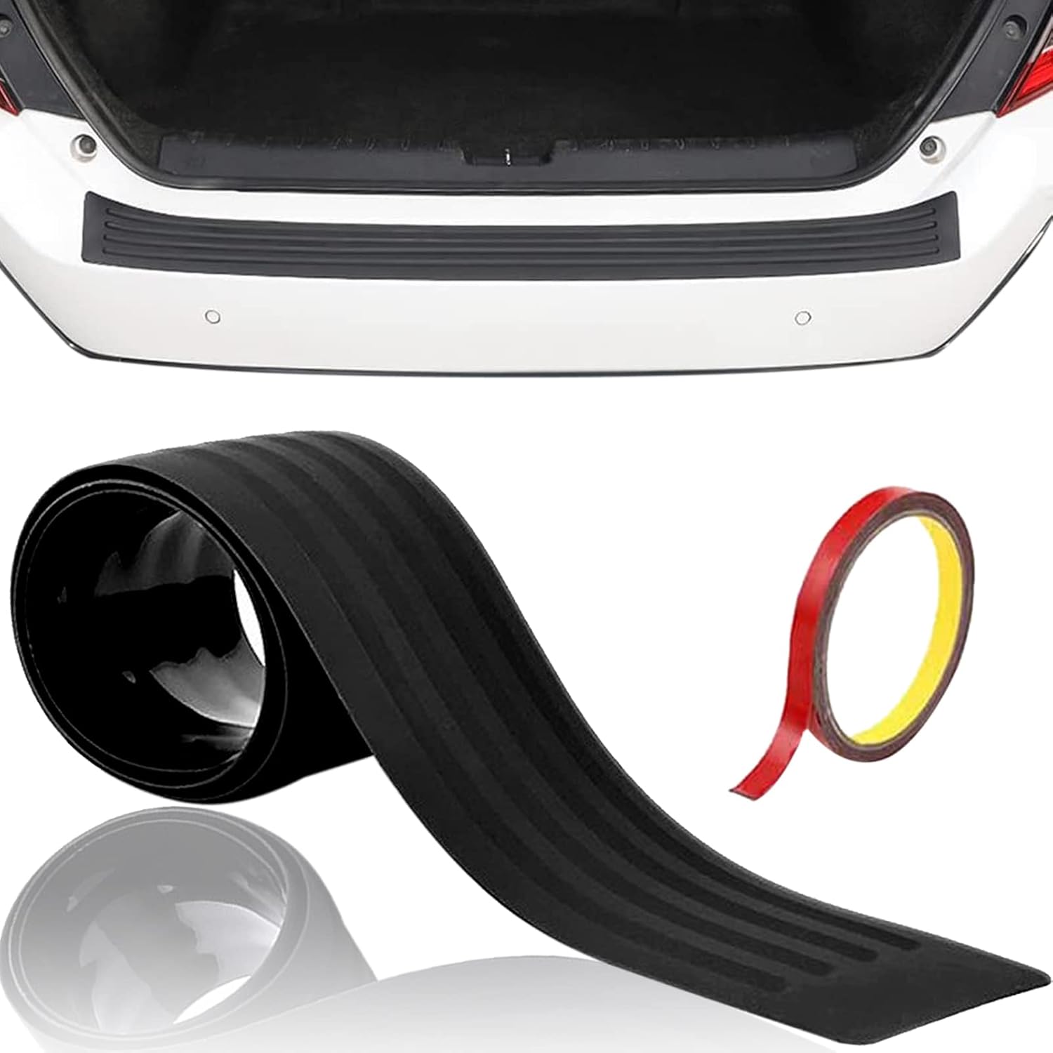 Accessori Auto Protezione Carrozzeria Set Di 4 Protezioni Per Bordi Portiere Auto, Universali, Colore Nero - Prevengono Urti E Graffi Telo Auto Antigrandine