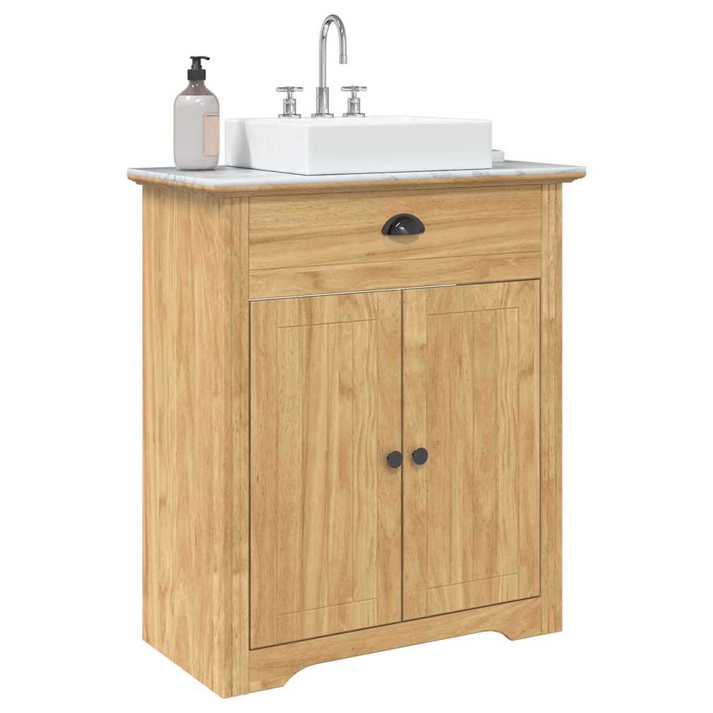Gabinete de Baño con puerta BODO Marrón miel 70 x 35 x 80 cm - 3