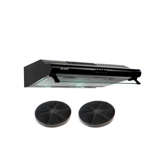 BELDEKO Hotte Casquette 60 cm Noir 435 m3/h 200W - Marque Française