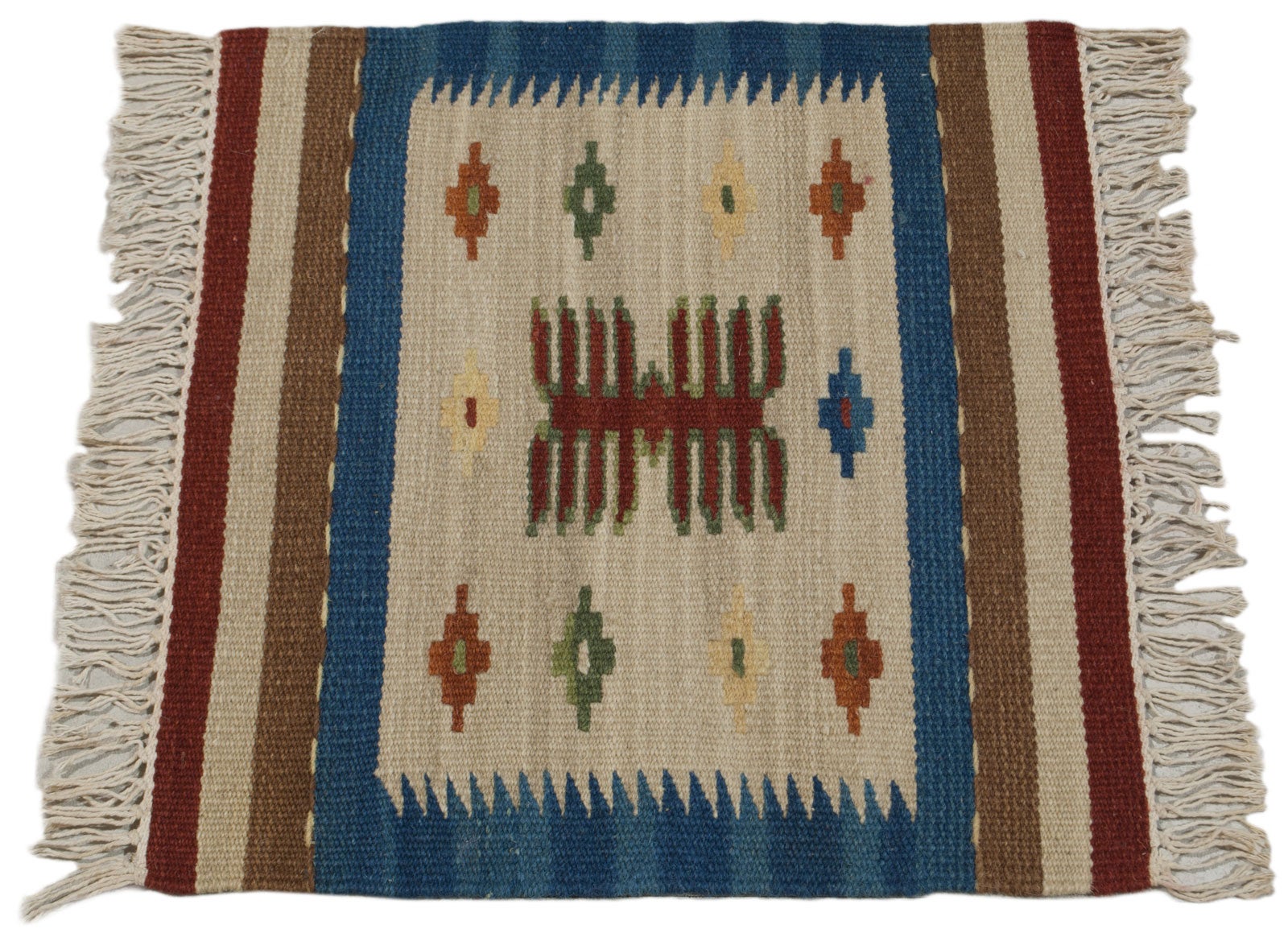 Dywan indyjski kilim 40x40 cm, wełna i bawełna, okazja #GalleriaFarah1970