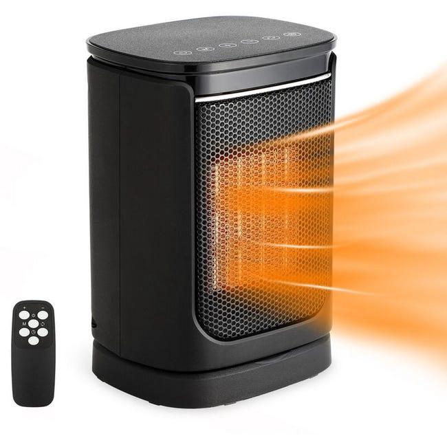 Grzejnik ceramiczny Hengda 1500 W z 3 trybami i pilotem, czarny - Łazienka