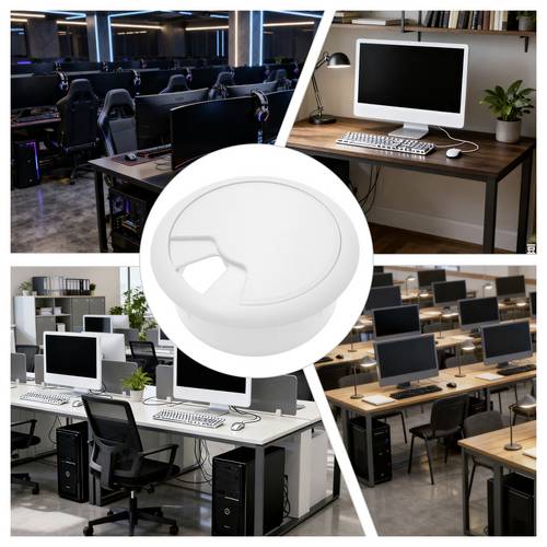 TRU COMPONENTS WP50BK 452610-WH pour plan de travail ABS blanc 1 pc(s) - 3