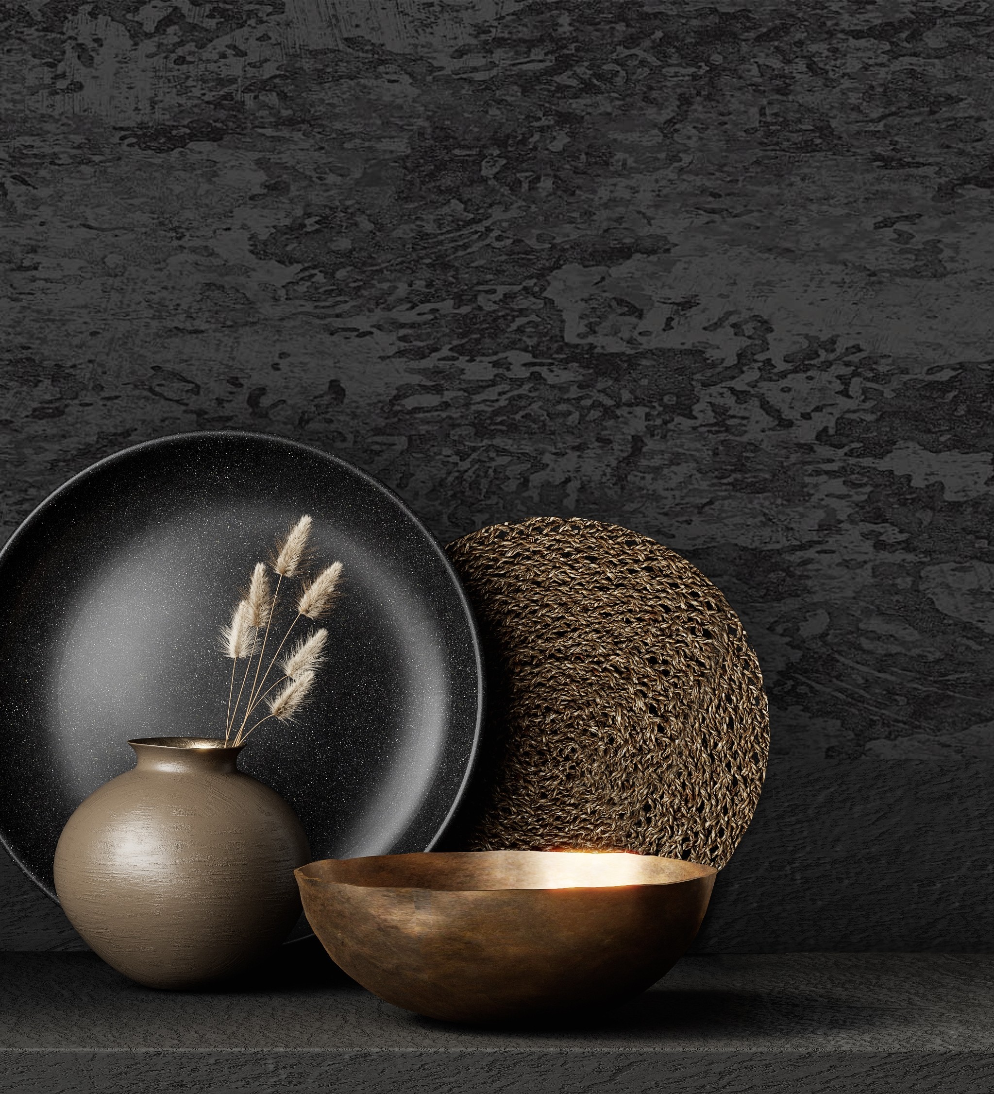 Papel pintado vinílico lavable de piedra de roca con textura en relieve - narok stone 681001 de gaulan - rollo de 10 m x 1,06 m