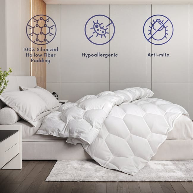 Piumino Stagioni con Clip 140 x 200 cm Piumone Estivo da 150