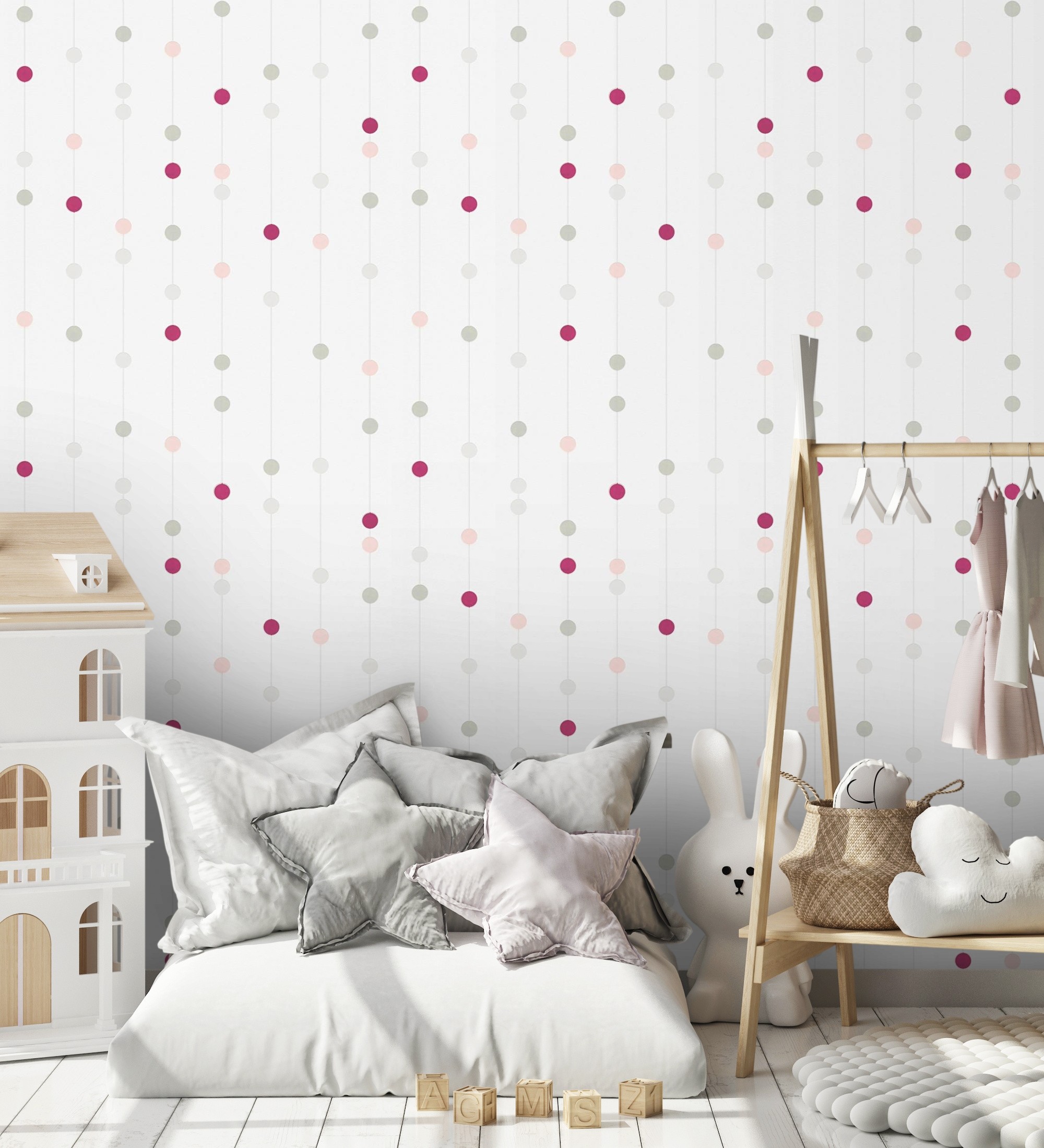 Papel pintado vinílico lavable de círculos hilados en relieve estilo moderno - yoko 455171 de gaulan - rollo de 10 m x 0,53 m
