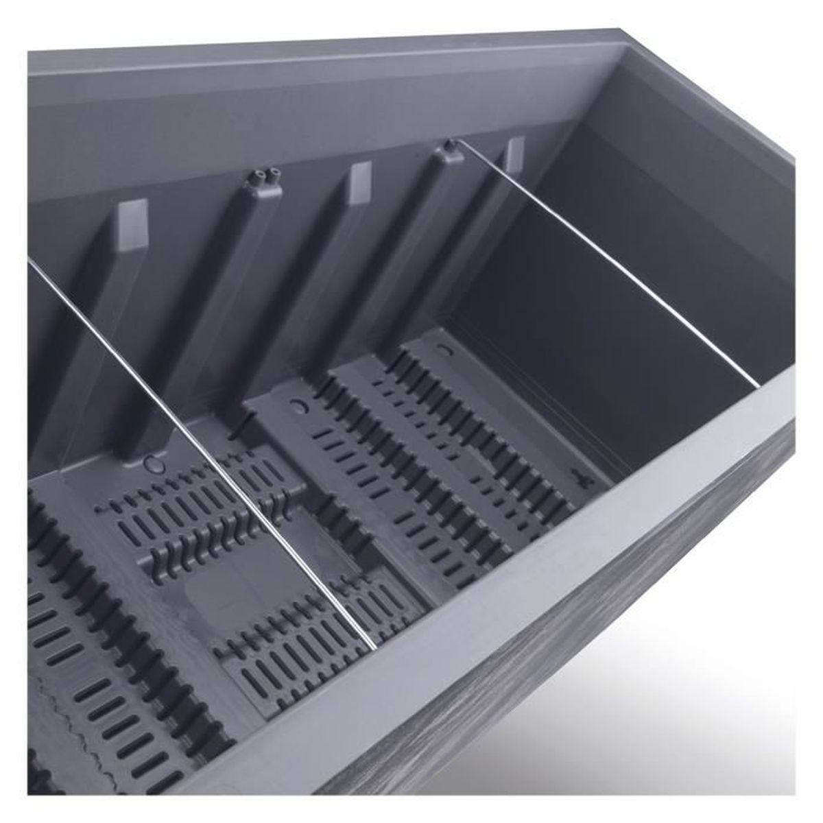 Muretto in plastica DEROMA Millennium L.79 x l.39.5 x H.39 cm nero - 7