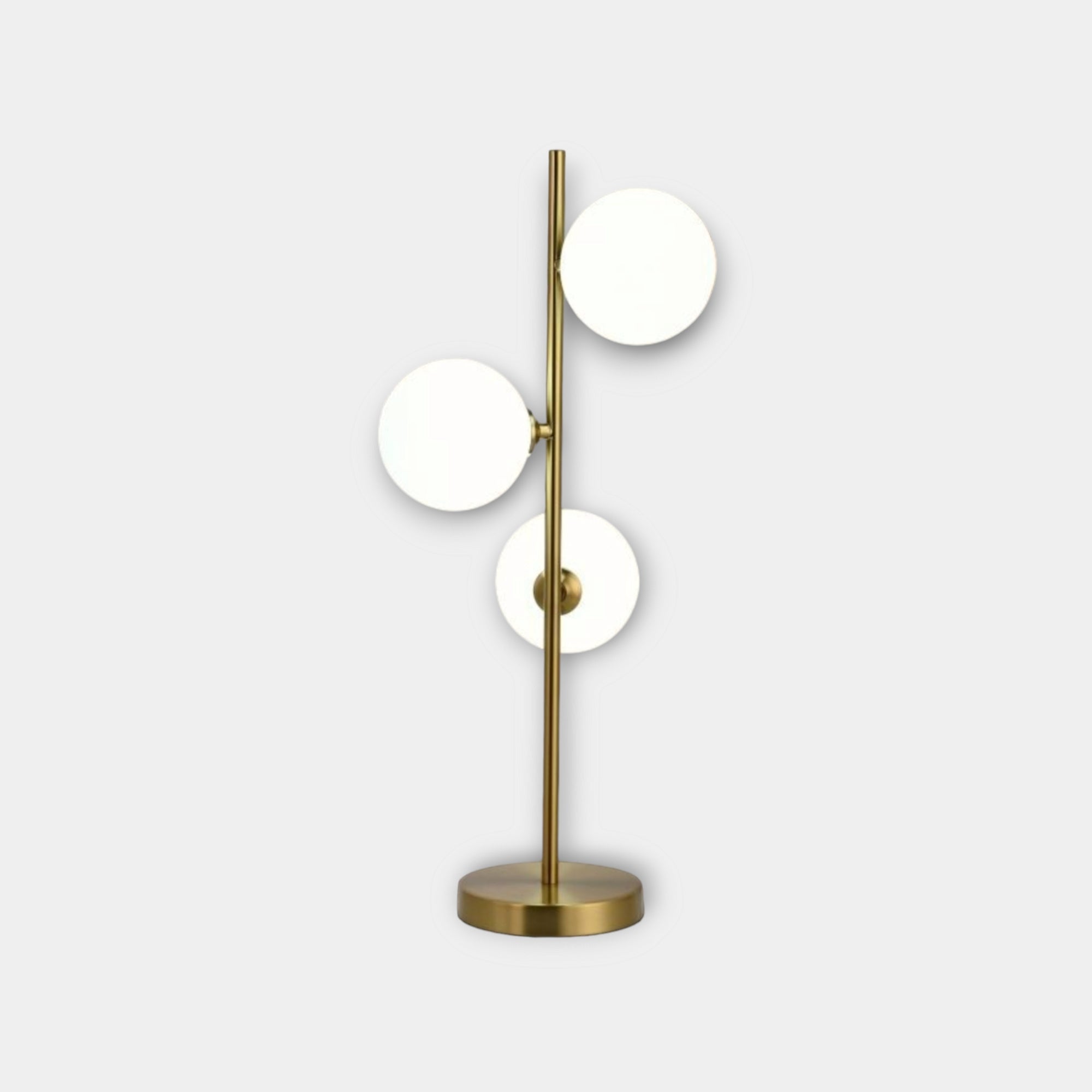 Lampada da tavolo minimalista rame con sfera in vetro e cavo nero Kelen | Maisons du Monde