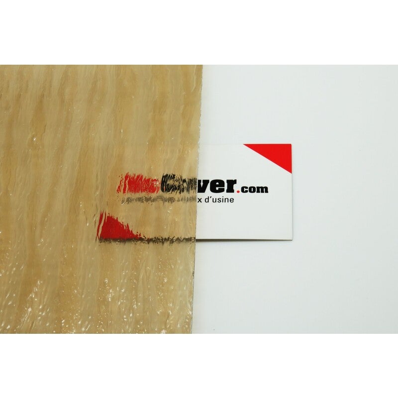 Verre synthétique sienne cyrus - Coloris - Sienne, Epaisseur - 2.5 mm, Largeur - 100 cm, Longueur - 50 cm - 2