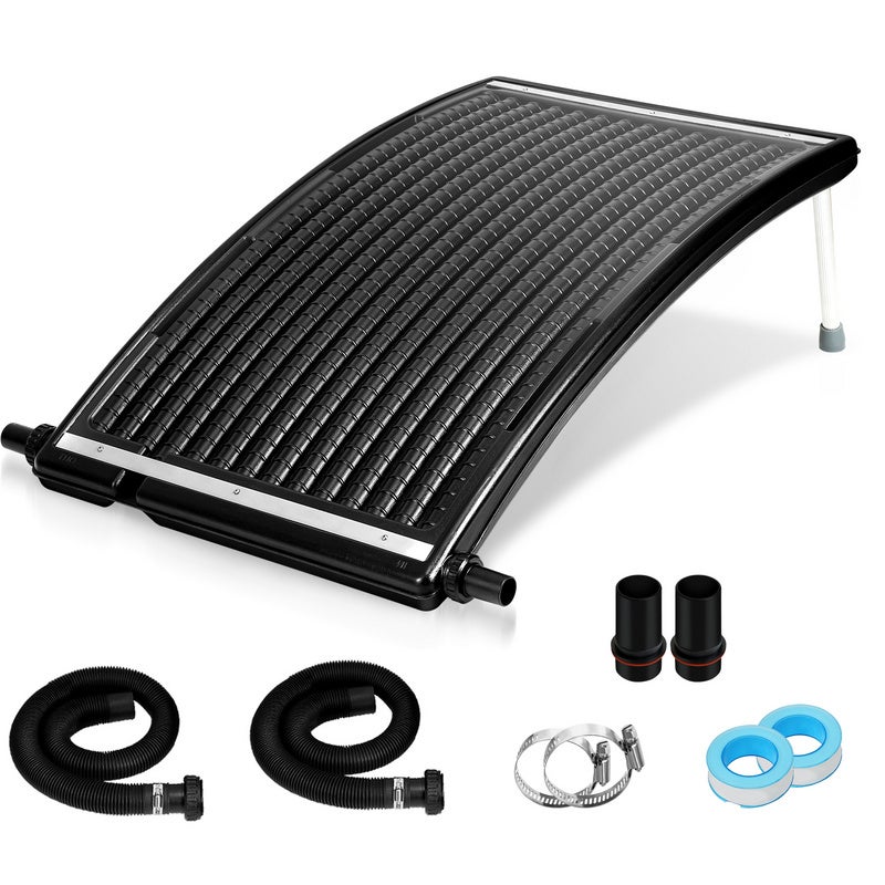 Podgrzewacz solarny do basenu - Wygięty podgrzewacz solarny do basenu, 15 l, Ø38 mm, akcesoria basenowe