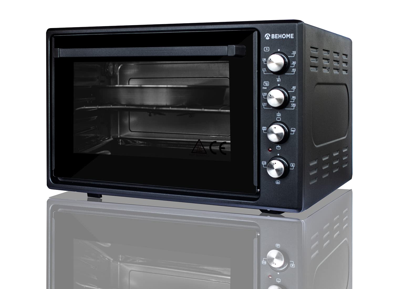 Forno Ventilato 48 Litri Forno Elettrico Behome 48 Litri Ventilato - Con Girarrosto, Autopulente, Temperatura 320°, Doppio Vetro, Grigio Forno Ventilato 48 Litri Behome - 8