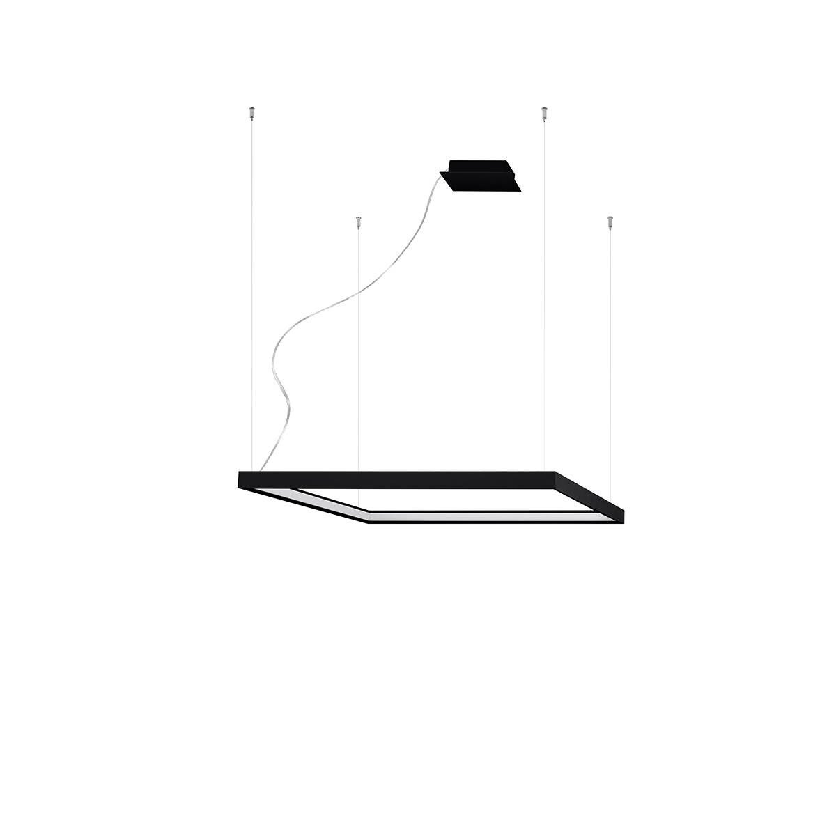 Lampa wisząca Nelya czarna LED 50W 4000K 5757lm wym: 150 x 80 x 80 cm aluminium Thoro Lighting