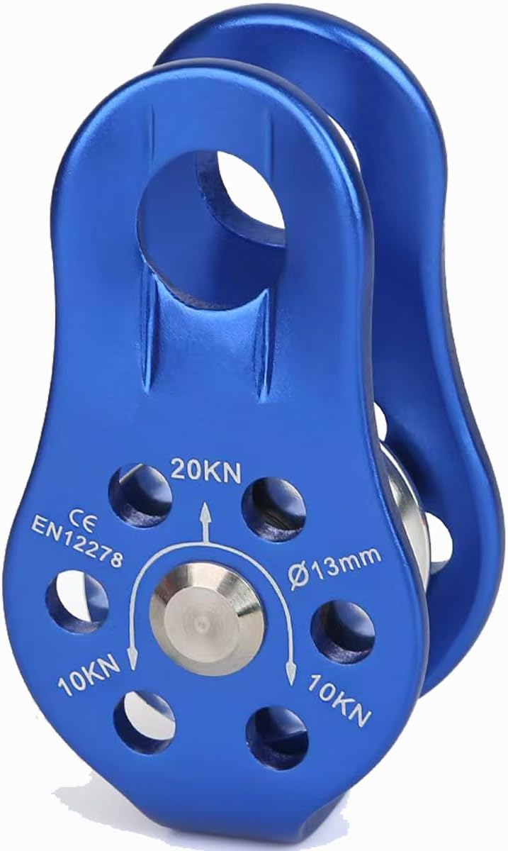 Lot De 4 Poulies De Renvoi Pour Corde - Charge Max 200 Kg - Acier Galvanisé - Pour Treuil, Levage, Portes
