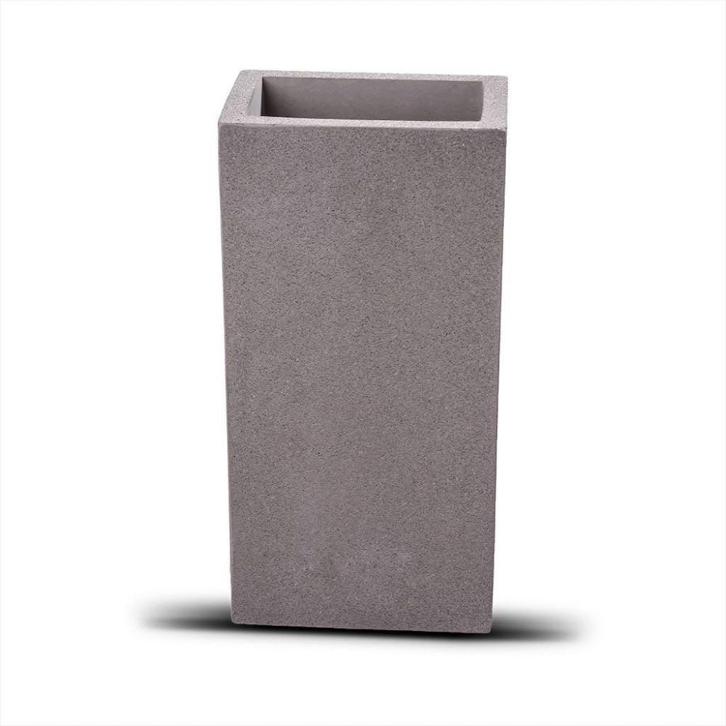 Prostokątna lampa ścienna LED G9 (maks. 2*25W) w kolorze cementu jasnoszary IP20