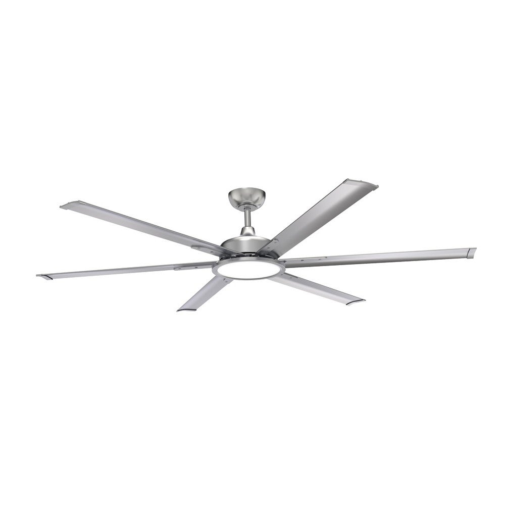 Wentylator sufitowy z oświetleniem LED Grantur CCT Dim Srebrny 20W ø180cm